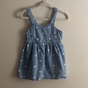 Baby girl Blue Denim Heart Dress